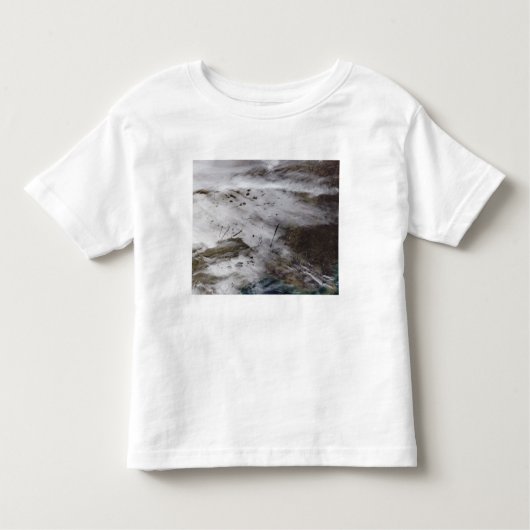 航空機の消散経路 トドラーTシャツ (正面)
