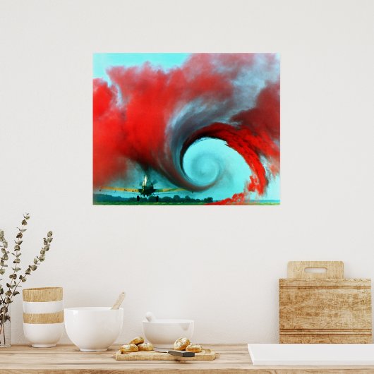 航空機の渦 ポスター (キッチン)