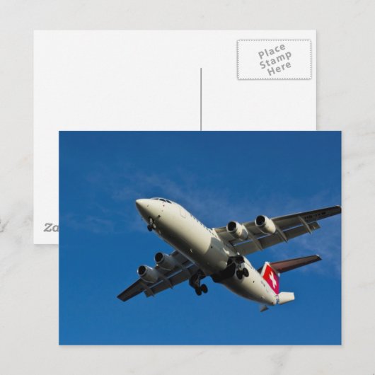 航空機の着陸 ポストカード (正面/裏面)