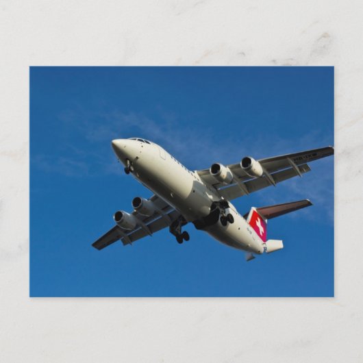 航空機の着陸 ポストカード (正面)