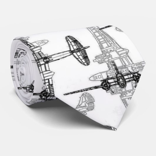 航空機の設計図1首のネクタイ ネクタイ (ロール)