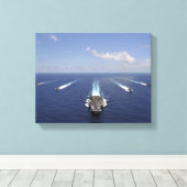 航空機の運送会社エイブラハム・リンカーン キャンバスプリント (インサイチュ (ウッドフロア))