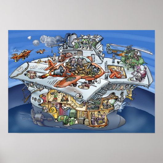 航空機の運送業者 ポスター (正面)