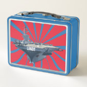 航空機の運送業者 メタルランチボックス (裏面)