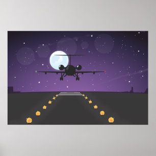 航空機の離陸 ポスター