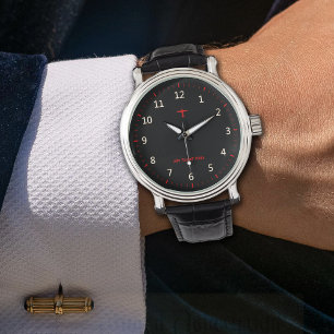 航空機の飛行機暗 腕時計