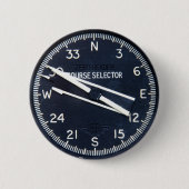 航空機の飛行機飛んでいるな飛行コースの楽器 缶バッジ (正面)