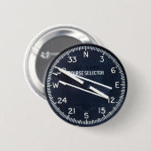 航空機の飛行機飛んでいるな飛行コースの楽器 缶バッジ (正面&裏面)