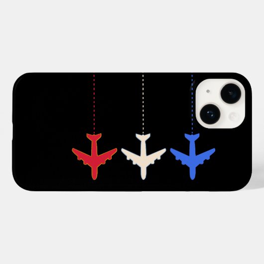 航空機を航空する Case-Mate iPhoneケース (裏面 (横))
