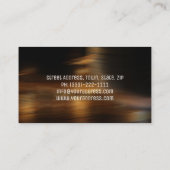 航空機エンジン航空機整備士レトロセピアカード 名刺 (裏面)