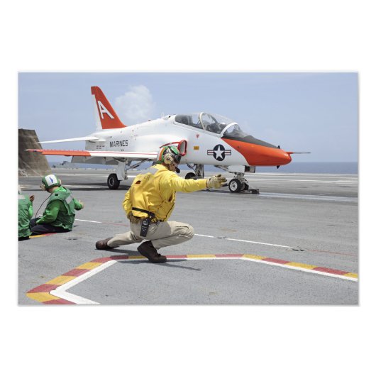 航空機キャリアに搭乗する射手 フォトプリント (正面)