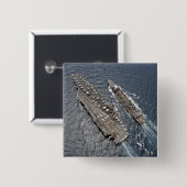 航空機キャリアの空中表示USSロナルドレーグ 缶バッジ (正面&裏面)