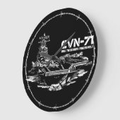 航空機キャリアセオドアRoosevelt Aifウォールクロック ラージ壁時計 (傾斜)