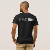 航空機キャリアニミッツのシャツ Tシャツ (裏面フル)