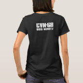 航空機キャリアニミッツのシャツ Tシャツ (裏面)