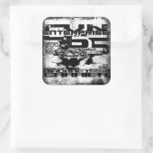 航空機キャリア企業ステッカー スクエアシール (バッグ)