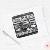 航空機キャリア企業ステッカー スクエアシール (封筒)