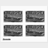 航空機キャリアCarl Vinsonステッカー 長方形シール (シート)