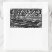 航空機キャリアCarl Vinsonステッカー 長方形シール (バッグ)