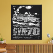 航空機キャリアCarl Vinson キャンバスプリント (インサイチュ (リビング))