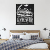 航空機キャリアCarl Vinson キャンバスプリント (インサイチュ (寝室))