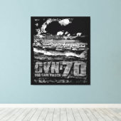 航空機キャリアCarl Vinson キャンバスプリント (インサイチュ (ウッドフロア))