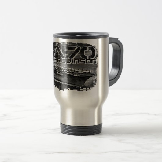 航空機キャリアCarl Vinson Mug トラベルマグ (正面右)
