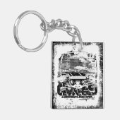 航空機キャリアD.D.アイゼンハワーアクリルキーチェーン キーホルダー (正面左)