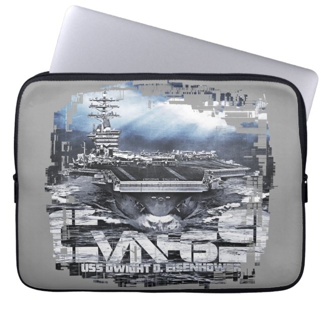 航空機キャリアD.D.アイゼンハワーエレクトロニクスバッグ ラップトップスリーブ (正面)