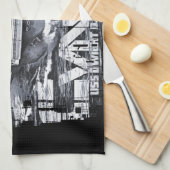 航空機キャリアD.D.アイゼンハワーキッチンタオル キッチンタオル (四つ折り)