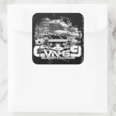 航空機キャリアDwight D. Eisenhowerシール スクエアシール (バッグ)