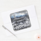 航空機キャリアDwight D. Eisenhowerシール スクエアシール (封筒)