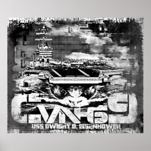 航空機キャリアDwight D. Eisenhowerポスター ポスター