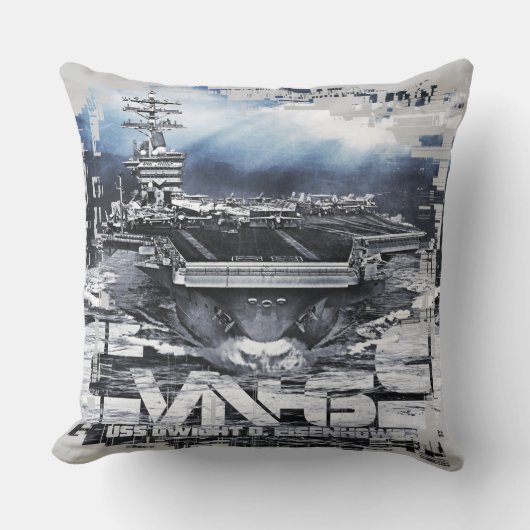 航空機キャリアDwight D. Eisenhower装飾用クッション クッション (正面)