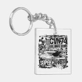 航空機キャリアJohn C. Stennis Acrylic Keychain キーホルダー (正面左)