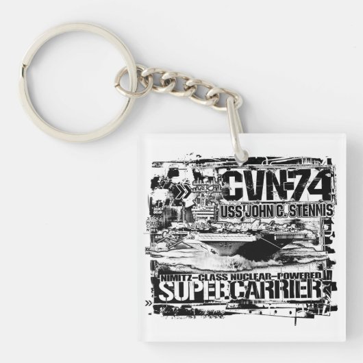 航空機キャリアJohn C. Stennis Acrylic Keychain キーホルダー (正面)