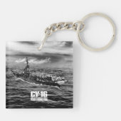 航空機キャリアLexington Aifキーチェーン キーホルダー (裏面)