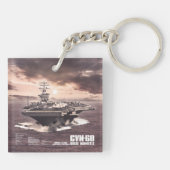 航空機キャリアNimitz Aifキーチェーン キーホルダー (裏面)