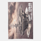 航空機キャリアNimitz Dawsonsfキッチンタオル キッチンタオル (縦)