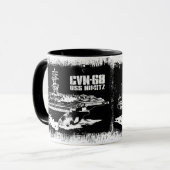 航空機キャリアNimitz Mug マグカップ (正面左)