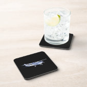 航空機クラシックのセスナ飛んでいるシルエット コースター (右側)