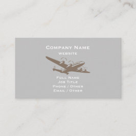 航空機グレーの名刺 名刺
