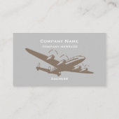 航空機グレーの名刺 名刺 (裏面)