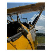 航空機コックピット写真クール、航空パイロットパパ ポスター (正面)