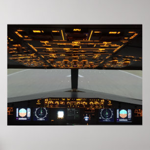 航空機コックピット ポスター