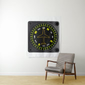 航空機コンパス タペストリー (インサイチュ)