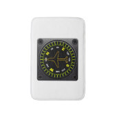 航空機コンパス バスマット (正面縦)