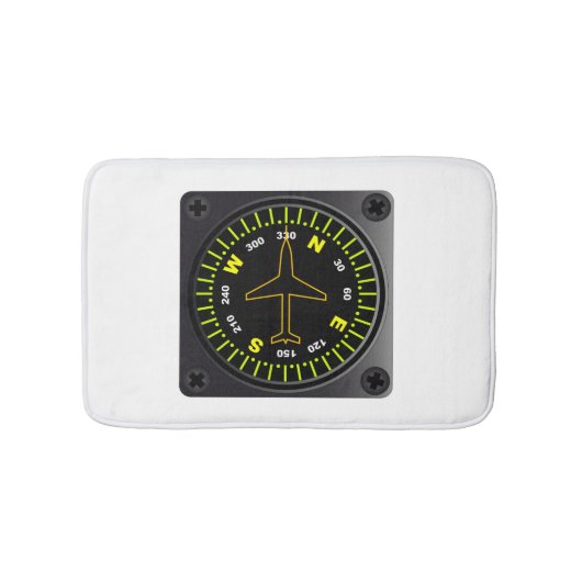 航空機コンパス バスマット (正面)