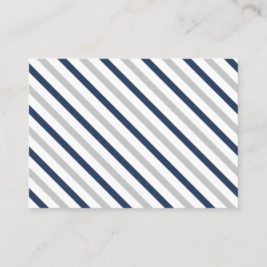 航空機シャワーリクエスト用男の赤ちゃん旅行簿 エンクロージャーカード (裏面)