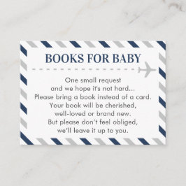 航空機シャワーリクエスト用男の赤ちゃん旅行簿 エンクロージャーカード